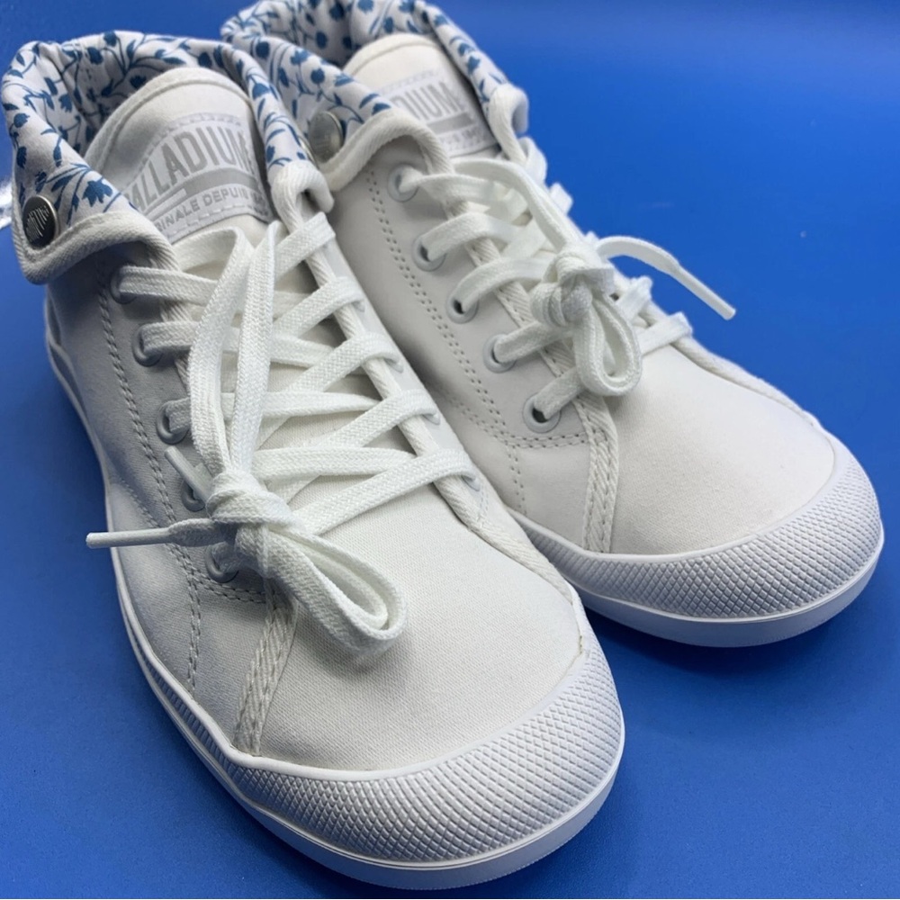 Palladium Aventure CVS Sneakers White High Top Canvas Lace Up Women's Size US 7 - Picture 9 of 10